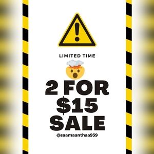 🤯2 for $15 sale on many items!